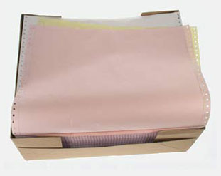 papier komputerowy Samindruk 390x12 1+2 kopia kolorowa 600 kpl/pud. Cena katalogowa 99,80z�.- Teraz -30%