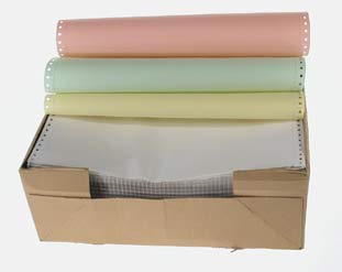 papier komputerowy Samindruk 390x12 1+3 kopia kolorowa 400 kpl/pud. Cena katalogowa 103,6z�. Teraz -30%