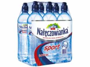 woda mineralna niegazowana 0,75l Naczowianka Sport Cup 6 szt./zgrz., plastikowa butelkaKoszt transportu - zobacz szczegy