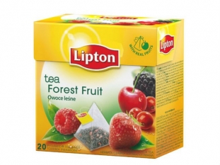herbata czarna Lipton Forest Fruit, z aromatem owoce lene, 20 torebek