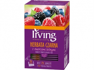 herbata czarna Irving smak: owoce lene, kopertowana, 20 kopert