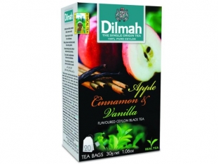 herbata czarna Dilmah Apple and Cinnamon and Vanilla ( jabko, cynamon i wanilia), 20 torebek