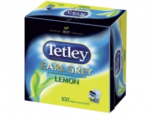 herbata czarna Tetley Earl Grey Intensive Lemon, 100 torebek