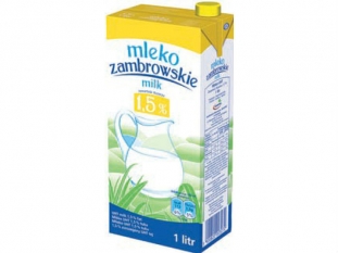 mleko 1,5% 1 L Zambrowskie 12 szt./zgrz.
