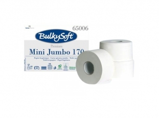 papier toaletowy BulkySoft Premium Mini Jumbo 2-warstwowy, gadki, rolka 145 m