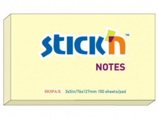 karteczki samoprzylepne Stick'n 127x76 mm, pastelowy ty, 100 kartek