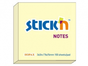 karteczki samoprzylepne Stick'n 76x76 mm, pastelowe, 100 kartek