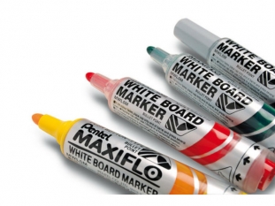 marker do tablic suchocieralnych whiteboard Pentel Maxiflo MWL5M, okrga kocwka
