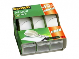 ta�ma klej�ca 3M 19mm 7,6m Scotch Magic , 2szt. + ta�ma 3M Scotch Magic GRATIS