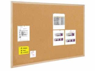 tablica korkowa 50x70 cm, rama drewniana Bi-Office 
