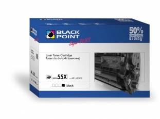 toner laserowy Black Point LBPPH55X zamiennik do HP CE255X, czarny, 18500 stron wydruku