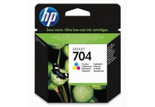tusz, wkad atramentowy Hewlett Packard HP 704, CN693AE, kolorowy poj.6 ml