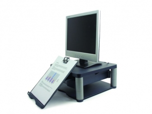 podstawka pod monitor LCD Fellowes z szuflad, grafitowa, 343x65 - 165x333 mm