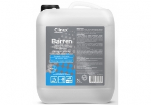 pyn do dezynfekcji i mycia powierzchni zmywalnych Clinex Barren 5L do 