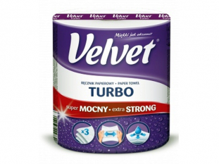 rczniki papierowe w roli Velvet Turbo, 3 - warstwowy, 1 rolka