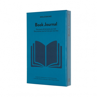 notes, notatnik 13x21 cm twarda oprawa, niebieski, 400 stron, Moleskine Passion Journal Books
