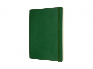 notes, notatnik 19x25 cm w kropki, mikka oprawa, zielony, 192 strony, Moleskine