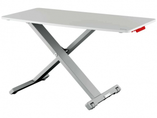 nakadka na biurko, ergonomiczna podkadka pod laptopa i mysz, Leitz Ergo Cosy do pracy stojco-siedzcej, regulowana wysoko