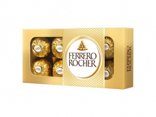 czekoladki bombonierka Ferrero Rocher Praliny z orzechem laskowym 100g
