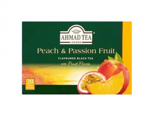 herbata czarna Ahmad Tea, Peach&Passion Fruit (brzoskwinia i marakuja), 20 kopert
