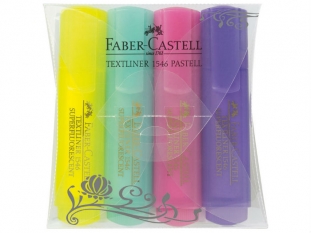 zakrelacz fluorescencyjny Faber Castell 1546 4 kolory pastelowe, 154610