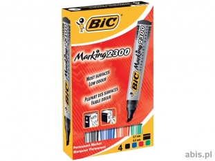 marker permanentny Bic Marking 2300, cita kocwka, gr.linii 3,1-5,3 mm, 4 szt./kpl.