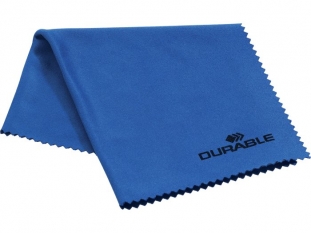 ciereczka do delikatnych powierzchni z mikrofibry Durable TechClean Cloth, 200x200 mm, niebieska
