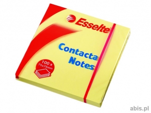 karteczki samoprzylepne Esselte 75x75 mm, Contacta ty 100 kartek