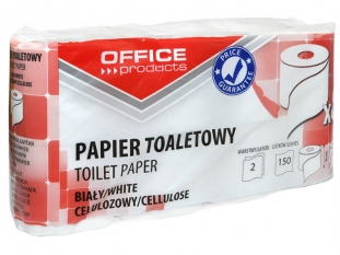 papier toaletowy Office Products celulozowy, 2-warstwowy 8rolek./op.
